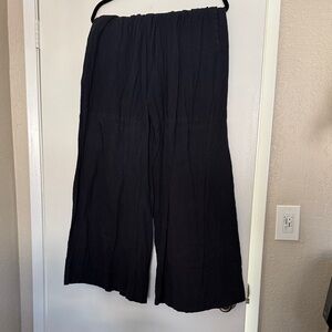 Elegant Black Wide-Leg Women's Pants